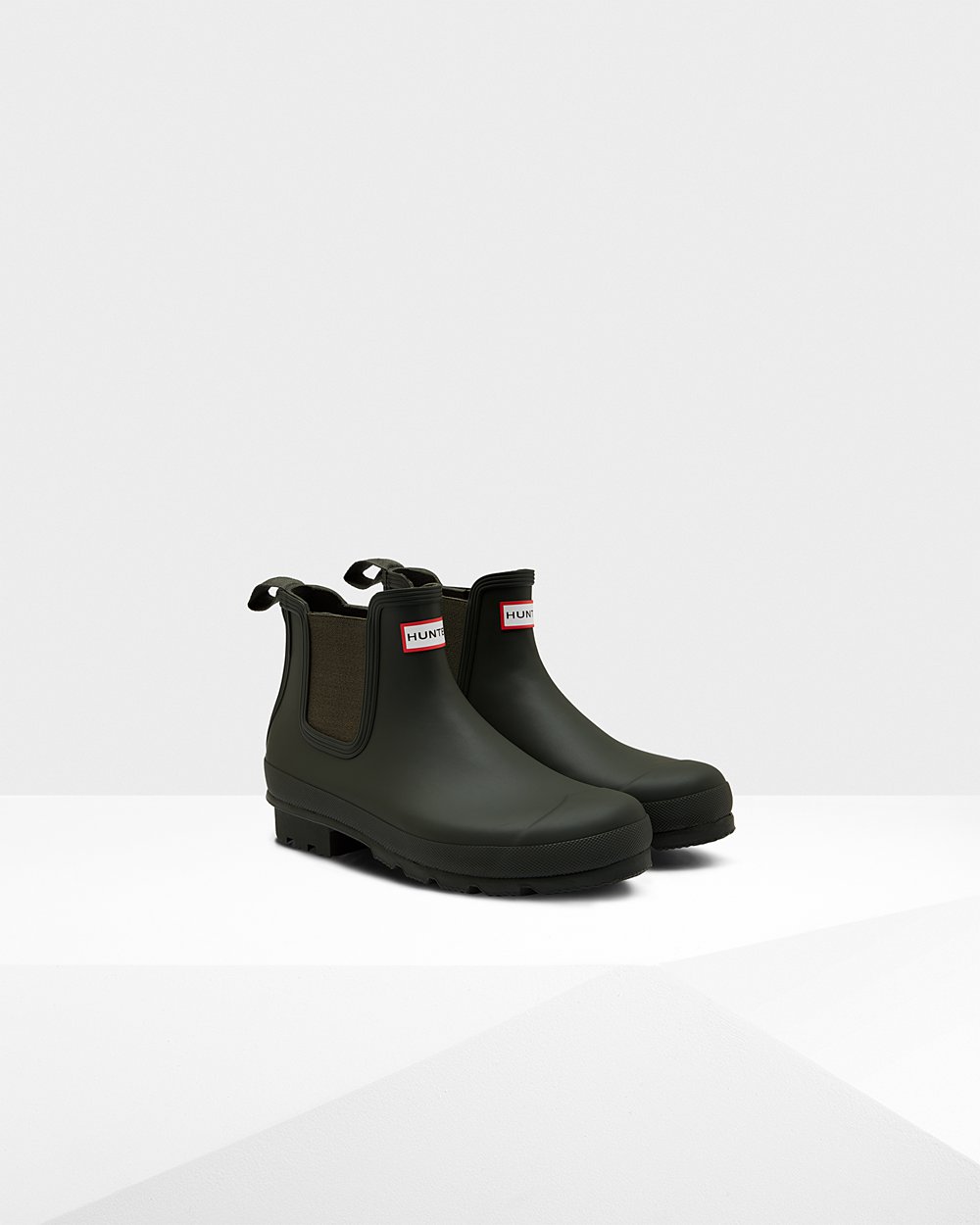 Botas Chelsea Hunter Homem Verde Escuro Oliva - Original - 91ULGONYH